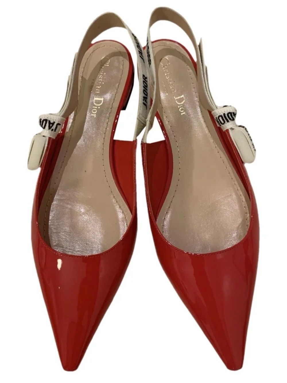 Dior J’adior red patent slingbacks